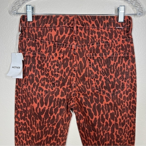 Mother Womens High Waisted Looker Ankle Fray Jeans Animal Attraction Size 26 NWT - Picture 7 of 12